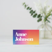 QRコーカラフルド写真家名刺 名刺 (スタンド正面)