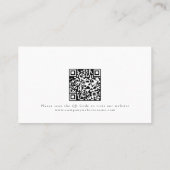 QRコーシンプルドいかなる職業も任意の色 名刺 (裏面)
