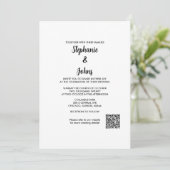 QRコーシンプルドエレガントスプクラシックリッ結婚ト2024 招待状 (スタンド正面)