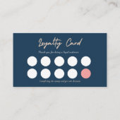 qrコーシンプルドエレガントビジネスロゴロイヤリティカード 名刺 (裏面)