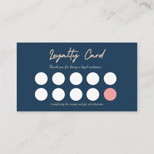 qrコーシンプルドエレガントビジネスロゴロイヤリティカード 名刺 (裏面)