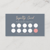 qrコーシンプルドエレガントビジネスロゴロイヤリティカード 名刺 (裏面)