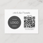 QRコーシンプルドストア名付き小型名刺 名刺 (裏面)