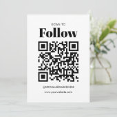 QRコーシンプルドソーシャルメディ後を追アに対する予算スキャン 案内状 (スタンド正面)