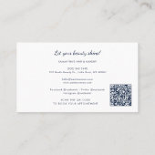 QRコーシンプルドビューティシャンサロン ロイヤリティカード (裏面)