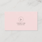 QRコーシンプルドブラック&ピンクソーシャルメディアのロゴ 名刺 (裏面)