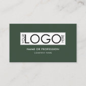 QRコーシンプルドミニマルのモダンロゴ 名刺 (正面)