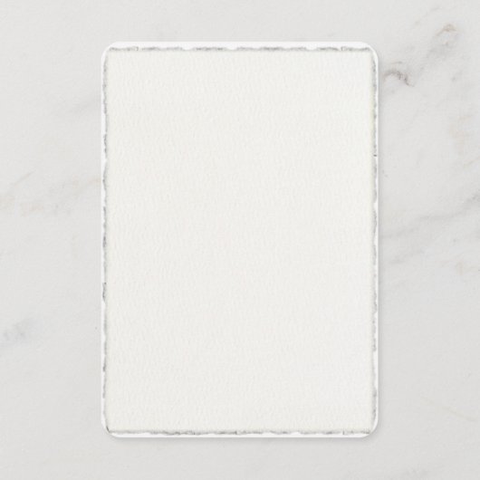 QRコーシンプルドモダンフェイクデッキエ結婚ッジ エンクロージャーカード (裏面)