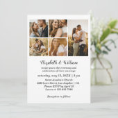 QRコーシンプルド付き結婚式招待状 招待状 (スタンド正面)