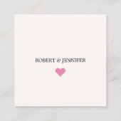 QRコースタイリッシュドウェディングRSVPカード、オンライン返信 エンクロージャーカード (裏面)