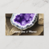 QRコースタイリッシュド付きアメジストコード 名刺 (正面)