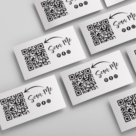 QRコードあなたのロゴを追加ソーシャルメディア 名刺