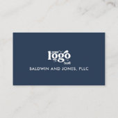 QRコードあなたのロゴプレーン白ジェネリックデザイン 名刺 (裏面)