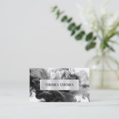 QRコードあなたのロゴSmokey Gothic Social Media 名刺 (スタンド正面)