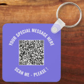 QRコードあなたの特別なサプライズ情報キーチェーンギフト キーホルダー (裏面)
