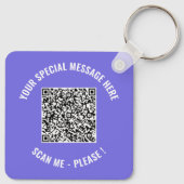 QRコードあなたの特別なサプライズ情報キーチェーンギフト キーホルダー (裏面)