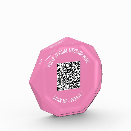 QRコードあなたの特別なメッセージ驚きの写真ブロック フォトブロック (左)