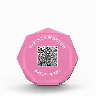 QRコードあなたの特別なメッセージ驚きの写真ブロック フォトブロック