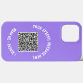 QRコードあなたの特別なメッセージiPhoneケースギフト Case-Mate iPhoneケース (裏面 (横))