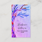 QRコードあなたの職業パープル 名刺 (正面)