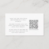 QRコードあなた感謝していがソーシャルメディアアイコンを割引 エンクロージャーカード (裏面)