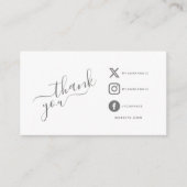 QRコードあなた感謝していがソーシャルメディアアイコンを割引 エンクロージャーカード (正面)