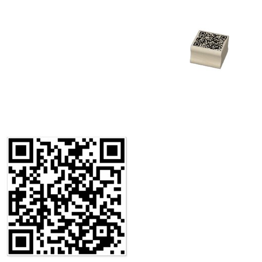 QRコードおもしろいのシンプルビジネスプロフェッショナルの追加 ラバースタンプ (押印)