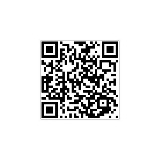 QRコードおもしろいのシンプルビジネスプロフェッショナルの追加 ラバースタンプ (インプリント)