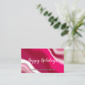 QRコードおもしろいハッピーホリデーズビジネスプロモーションギフト 名刺 (スタンド正面)