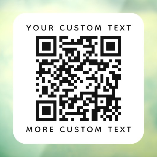 QRコードおよびカスタム文字の上下テンプレート ウィンドウサイン (シート3)