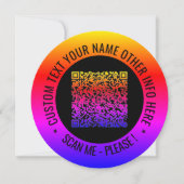 QRコードおよびカスタム文字カーパーソナライズされたド (正面)