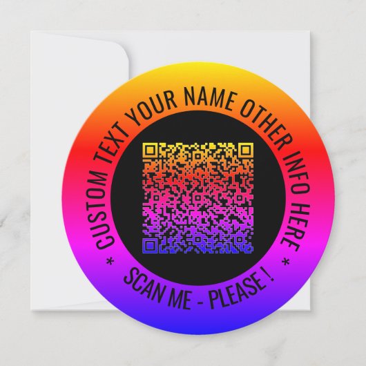 QRコードおよびカスタム文字カーパーソナライズされたド (正面)