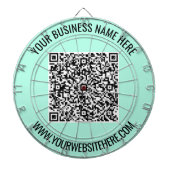 QRコードおよびカスタム文字パーソナライズされたダーツボード ダーツボード (正面)