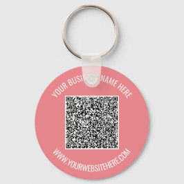 QRコードおよびカスタム文字プロフェッショナルパーソナライズされた キーホルダー
