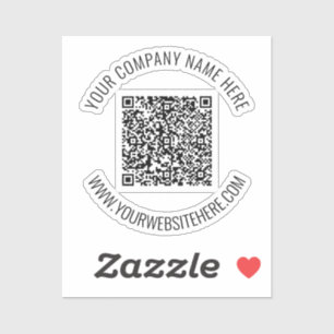 QRコードおよびカスタム文字プロフェッショナルパーソナライズされた シール