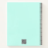 QRコードおよびカスタム文字プロフェッショナルパーソナライズされた ノートブック (裏面)