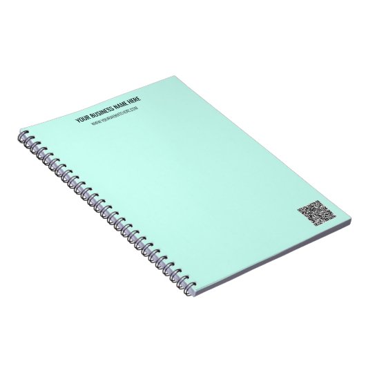 QRコードおよびカスタム文字プロフェッショナルパーソナライズされた ノートブック (右側)