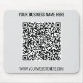QRコードおよびカスタム文字プロフェッショナルパーソナライズされた マウスパッド (正面)
