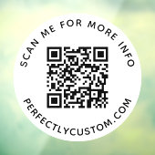 QRコードおよびカスタム文字ラウンド ウィンドウサイン (シート3)