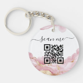 QRコードおよびカスタム文字 キーホルダー