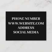 Qrコードおよびロゴの名刺 名刺 (裏面)