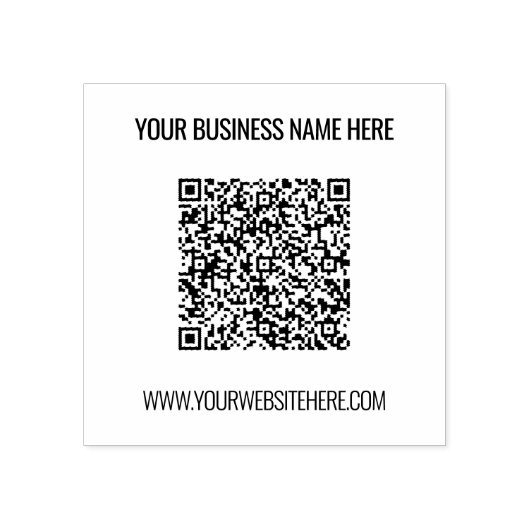 QRコードおよび文字カスタムゴム印テンプレート ラバースタンプ (インプリント)