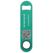 QRコードおよび文字カスタムビジネスバー鍵 スピード栓抜き (正面)