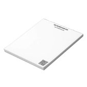 QRコードおよび文字カスタムビジネスメモ帳 ノートパッド (回転)