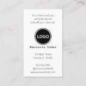 QRコードお友達を参照 名刺 (裏面)