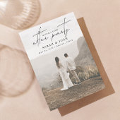 QRコードがパーティー2写真の後に幸せに 案内状