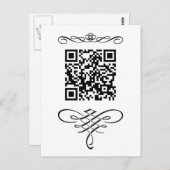 QRコードが現れる ポストカード (正面/裏面)