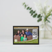 QRコードたどることができるShelftalker (独立した農場) 名刺 (スタンド正面)