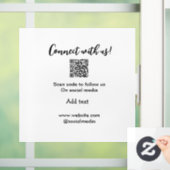 QRコードでつながる ウェブサイト メールを追加 ウィンドウサイン (ホーム)