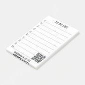 QRコードでリストをカスタマイズするには ポストイット (アングル)